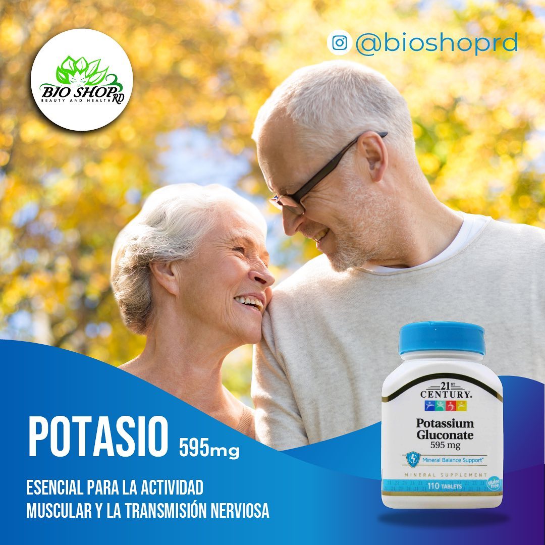 21st Century Tabletas de potasio de 595 mg, 110 unidades