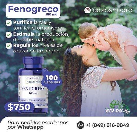 Fenogreco tradicional, 610 mg, 100 cápsulas vegetales puritans pride