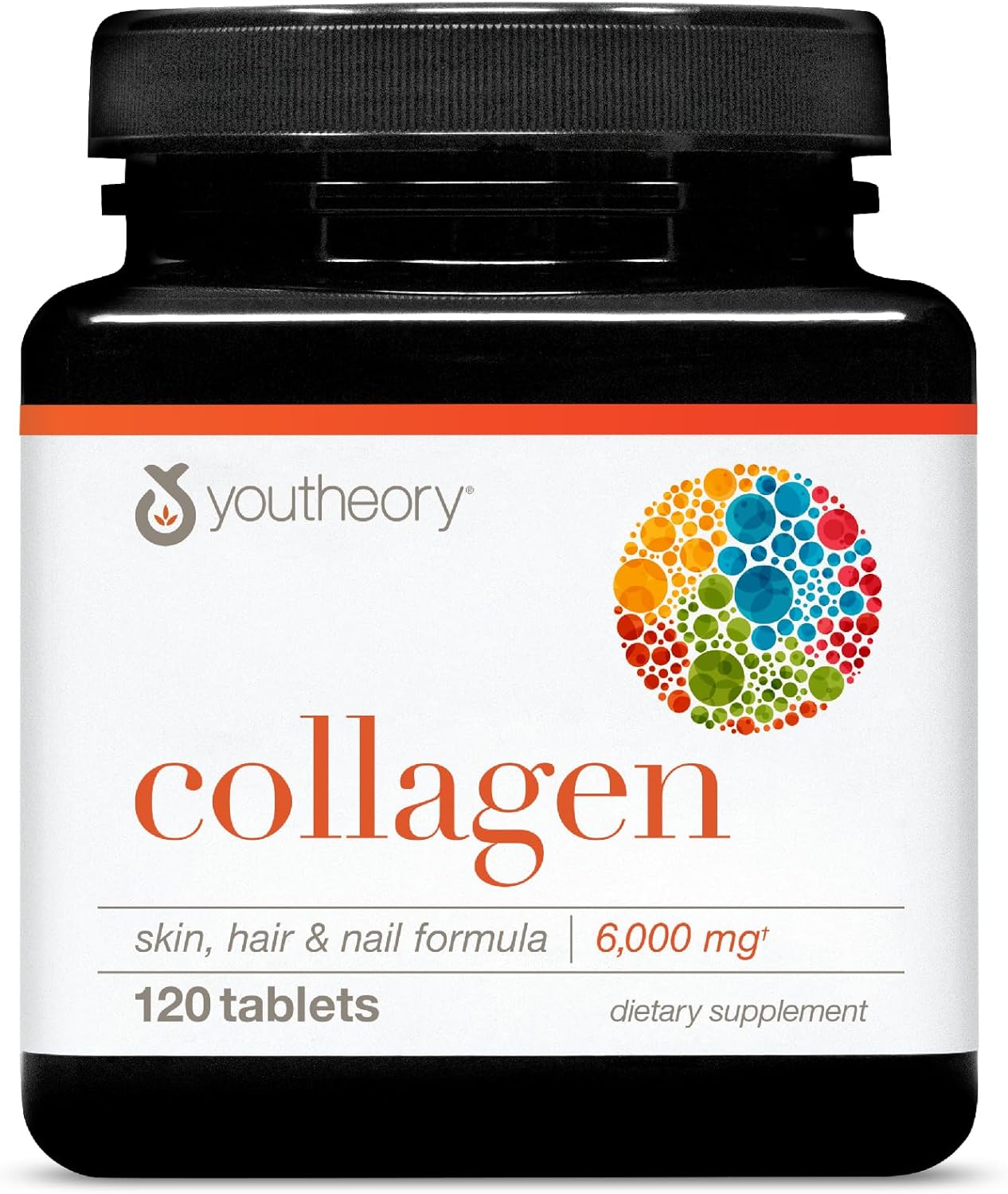 Youtheory, Colágeno, 6000 mg, 120 comprimidos (1000 mg por comprimido)