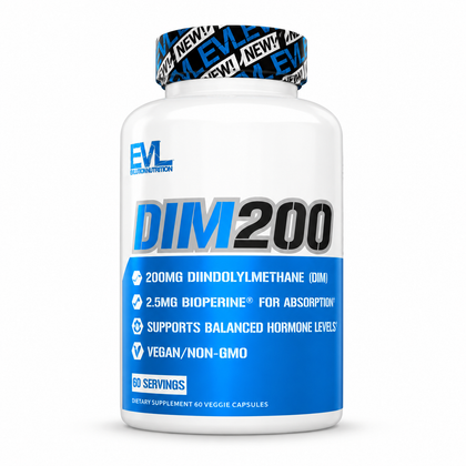 EVLution Nutrition — DIM 200 — 60 cápsulas vegetales
