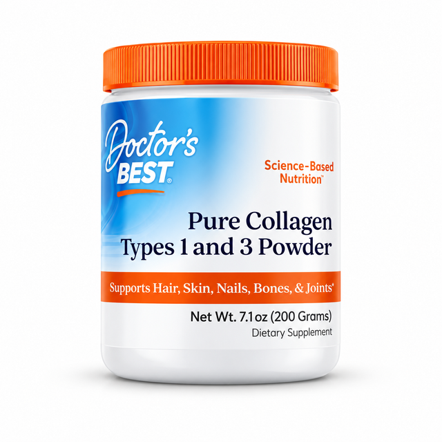 Doctor's Best — Colágeno puro tipos 1 y 3 en polvo — 200 g